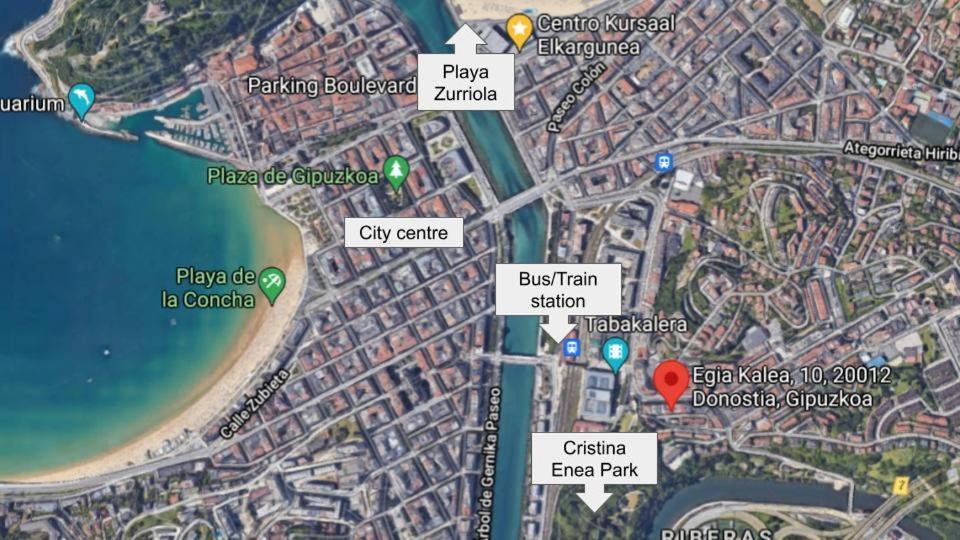 شقة Centrico, Junto A Estacion De Bus/Tren, Y Playas سان سيباستيان المظهر الخارجي الصورة